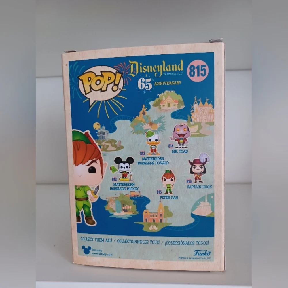 Peter Pan‎ Disneyland 65th Anniversary 815 Funko Pop